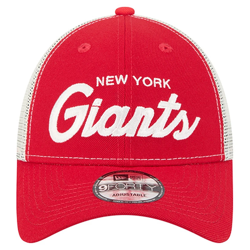 Casquette camionneur Apple 9FORTY des Giants de New York V107988, REDMSH, 70942386