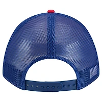 Casquette ajustable New Era rouge New York Giants Linear A-Frame 9FORTY pour homme