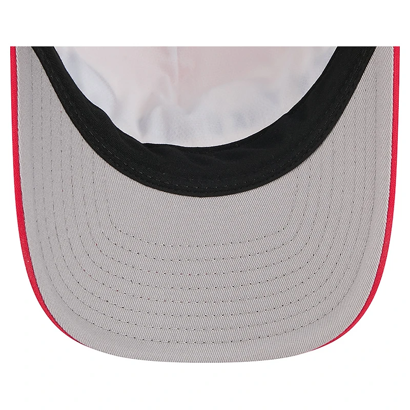 Casquette ajustable New Era rouge New York Giants Linear A-Frame 9FORTY pour homme