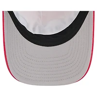 Casquette ajustable New Era rouge New York Giants Linear A-Frame 9FORTY pour homme