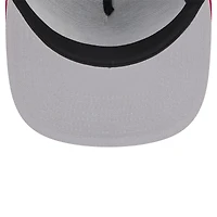 Casquette Snapback 9FIFTY Snapback à demi-rayure New Era Royal/Rouge New York Giants pour hommes