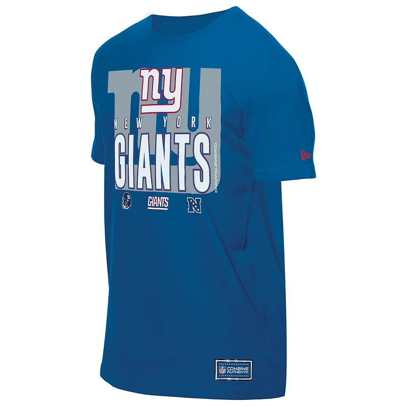T-shirt New Era Royal York Giants 2025 NFL Training Camp pour homme