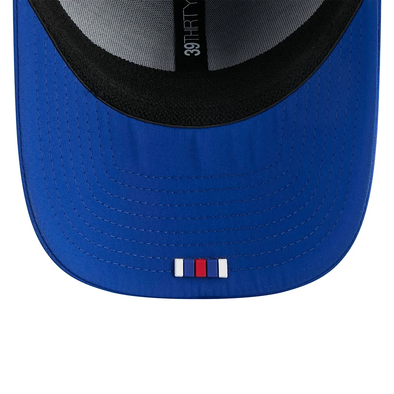 Casquette New Era Royal York Giants 2025 Sideline 39THIRTY Flex pour homme