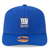 Men's New Era Royal New York Giants 2025 Sideline  9SEVENTY Trucker Adjustable Hat