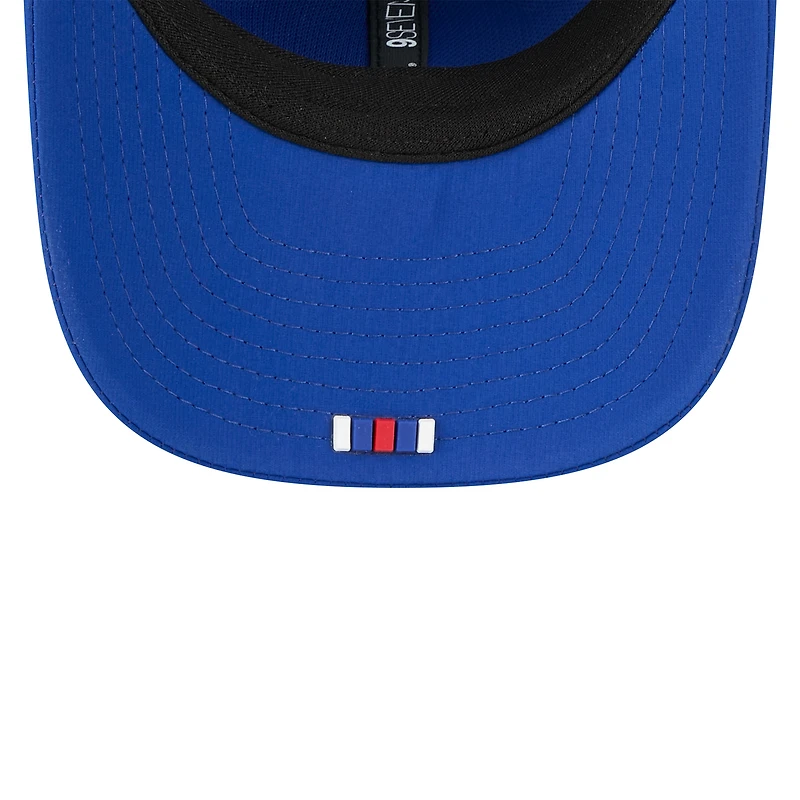 Men's New Era Royal New York Giants 2025 Sideline  9SEVENTY Trucker Adjustable Hat