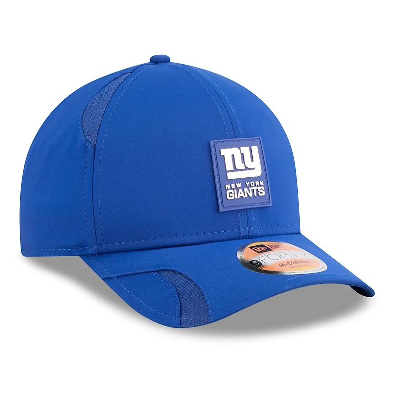 Men's New Era Royal New York Giants 2025 Sideline  M-Crown 9FORTY Adjustable Hat