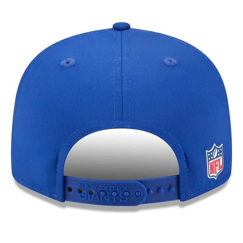 Men's New Era Royal New York Giants 2025 Sideline  Split Panel 9FIFTY Snapback Hat