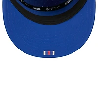 Men's New Era Royal New York Giants 2025 Sideline  Split Panel 9FIFTY Snapback Hat