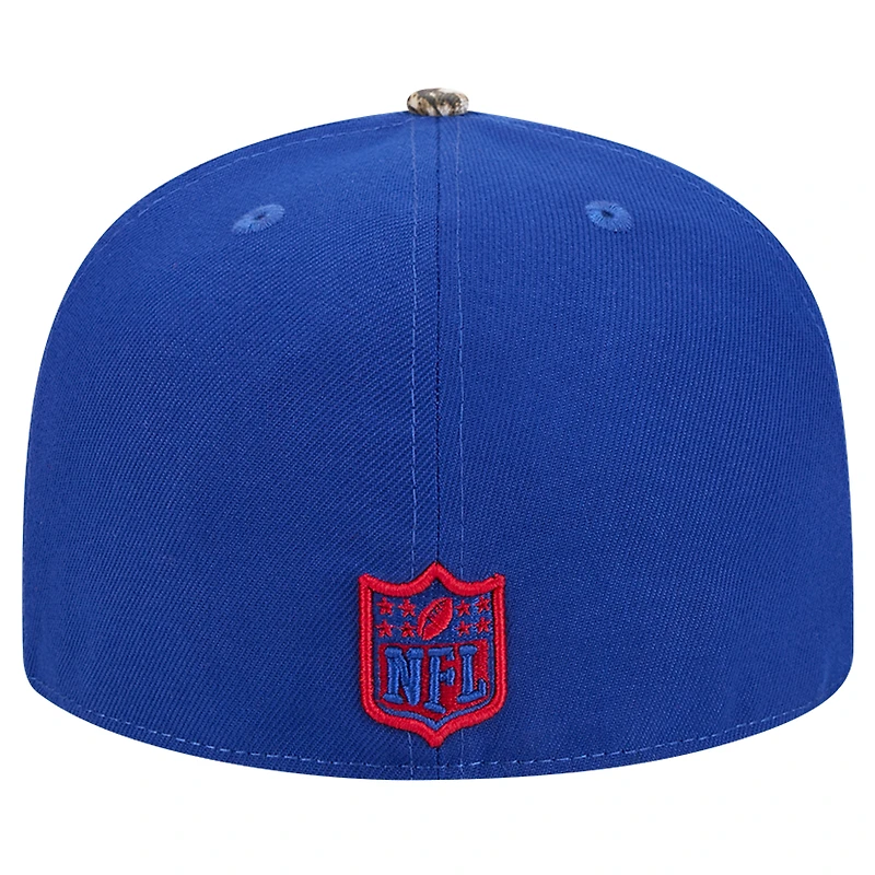 Casquette ajustée New Era Royal York Giants Active Two-Tone Camo 59FIFTY pour homme