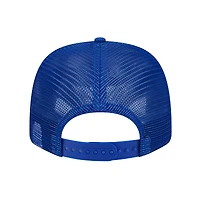 Men's New Era Royal New York Giants Adventure Camo Trucker 9SEVENTY Stretch-Snap Adjustable Hat
