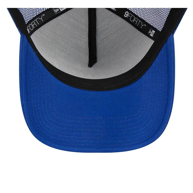 Men's New Era Royal New York Giants Caliber Trucker 9FORTY Adjustable Hat