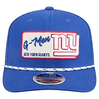 Casquette extensible à pression New Era Royal New York Giants Chant 9SEVENTY pour homme