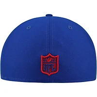 Men's New Era Royal York Giants Checkered Undervisor 59FIFTY Fitted Hat