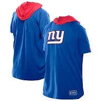T-shirt à capuche et manches courtes raglan authentique New Era Royal York Giants Combine pour homme