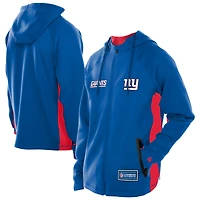 Sweat à capuche entièrement zippé New Era Royal York Giants Combine Authentic Raglan Scuba pour homme