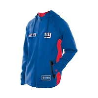 Men's New Era  Royal York Giants Combine Authentic Raglan Scuba Full-Zip Hoodie