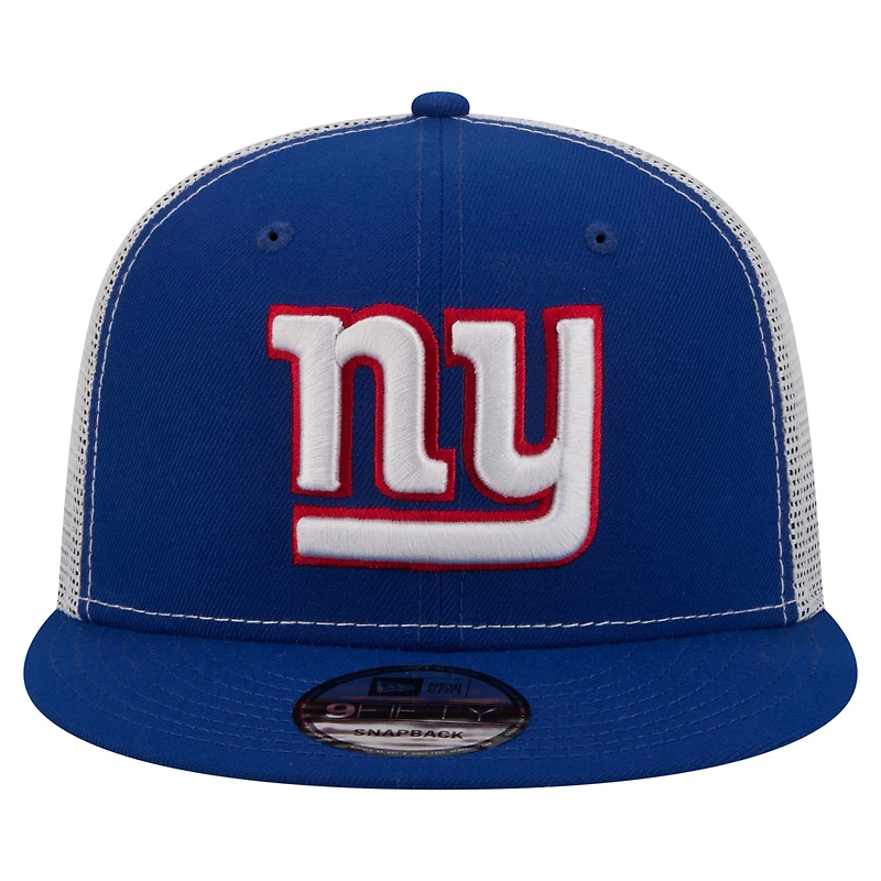 Men's New Era  Royal New York Giants Core Team 9FIFTY Trucker Snapback Hat