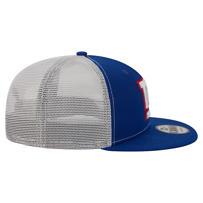 Casquette trucker snapback New Era Royal New York Giants Core Team 9FIFTY pour homme