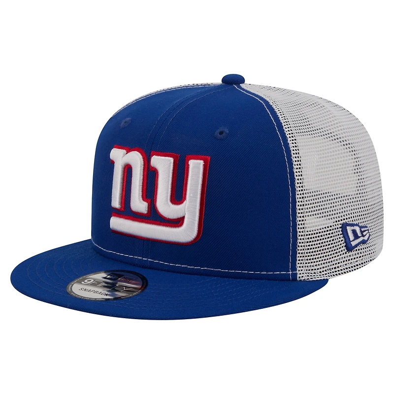 Men's New Era Royal New York Giants Core Team 9FIFTY Trucker Snapback Hat