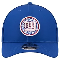 Men's New Era  Royal New York Giants Floral 9FORTY M-Crown Trucker Adjustable Hat
