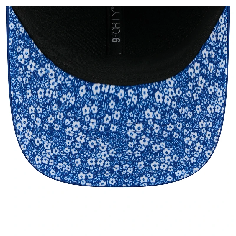 Men's New Era  Royal New York Giants Floral 9FORTY M-Crown Trucker Adjustable Hat