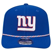 Casquette extensible à boutons-pression New Era Royal New York Giants Gameday Multi Rope 9SEVENTY pour homme