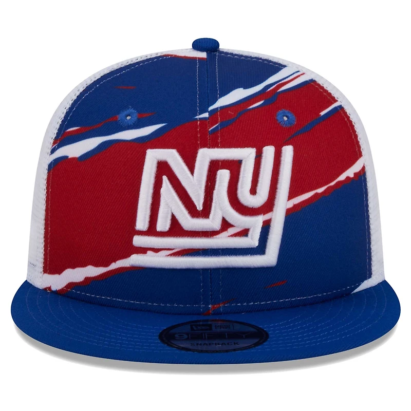 Casquette Snapback 9FIFTY New Era Royal New York Giants Historic Tear Trucker pour hommes