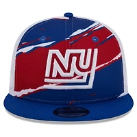 Casquette Snapback 9FIFTY New Era Royal New York Giants Historic Tear Trucker pour hommes