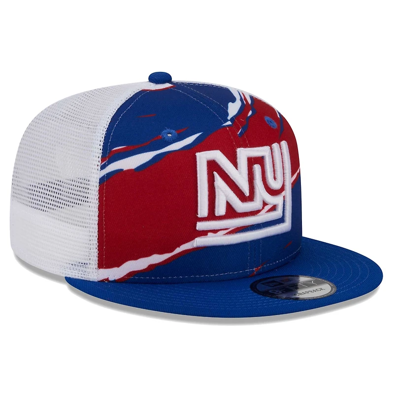 Casquette Snapback 9FIFTY New Era Royal New York Giants Historic Tear Trucker pour hommes