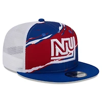 Casquette Snapback 9FIFTY New Era Royal New York Giants Historic Tear Trucker pour hommes