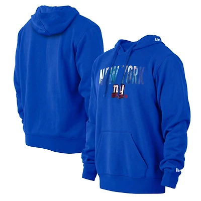 Sweat à capuche avec teinture l'encre Royal New York Giants Era pour homme