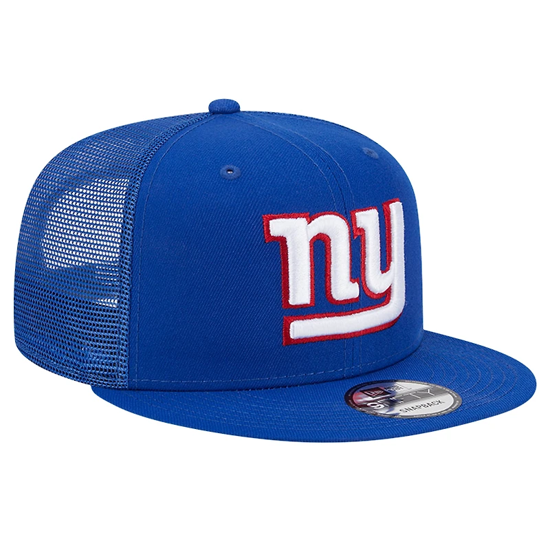 Men's New Era Royal New York Giants Main Trucker 9FIFTY Snapback Hat