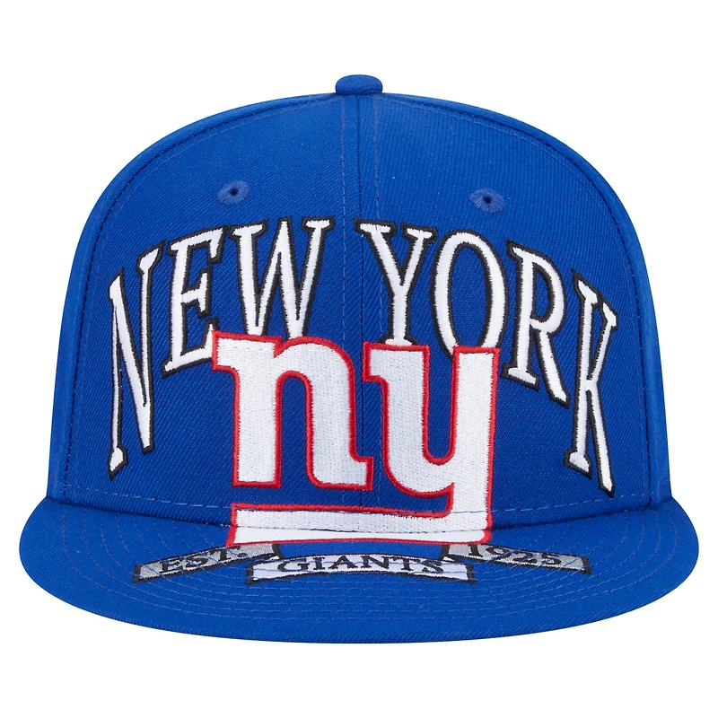 Men's New Era Royal York Giants  Oversized 59FIFTY Fitted Hat