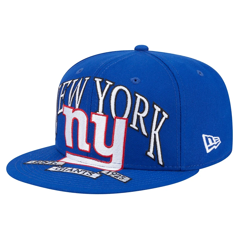 Men's New Era Royal York Giants  Oversized 59FIFTY Fitted Hat