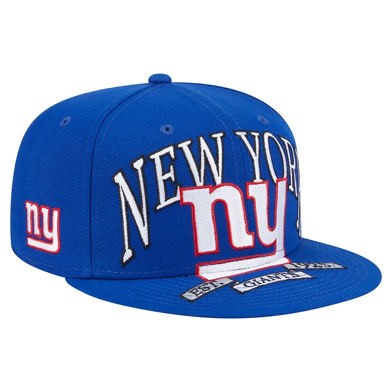 Men's New Era Royal York Giants  Oversized 59FIFTY Fitted Hat