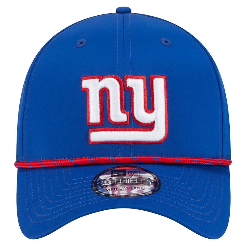 Casquette perforée 39THIRTY Flex New Era Royal York Giants pour homme