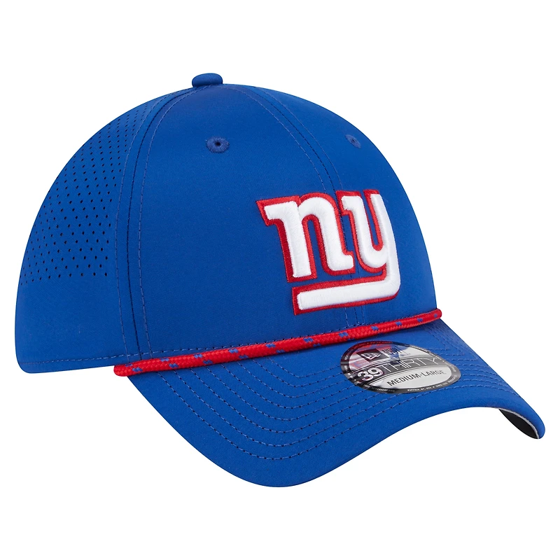 Casquette perforée 39THIRTY Flex New Era Royal York Giants pour homme