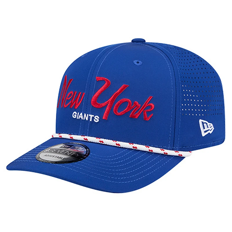 Casquette ajustable New Era Royal New York Giants Script 9SEVENTY pour homme