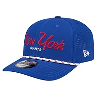Casquette ajustable New Era Royal New York Giants Script 9SEVENTY pour homme