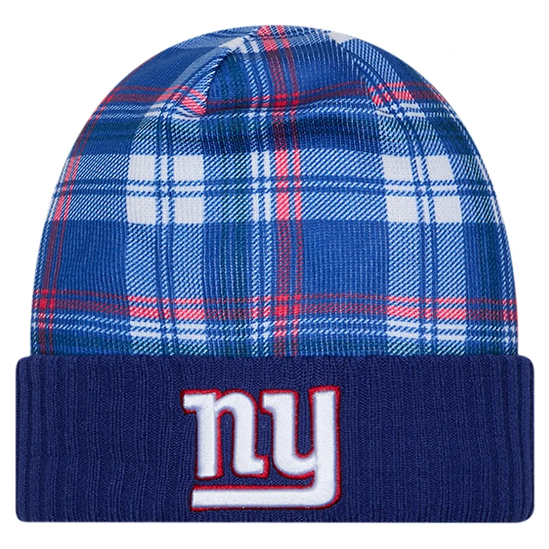 Men's New Era  Royal New York Giants Sideline Statement Cuffed Knit Hat