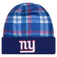 Men's New Era  Royal New York Giants Sideline Statement Cuffed Knit Hat