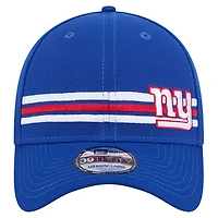 Men's New Era Royal York Giants Stripes 39THIRTY Flex Hat