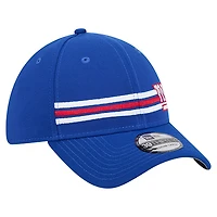 Casquette New Era Royal York Giants Stripes 39THIRTY Flex pour homme