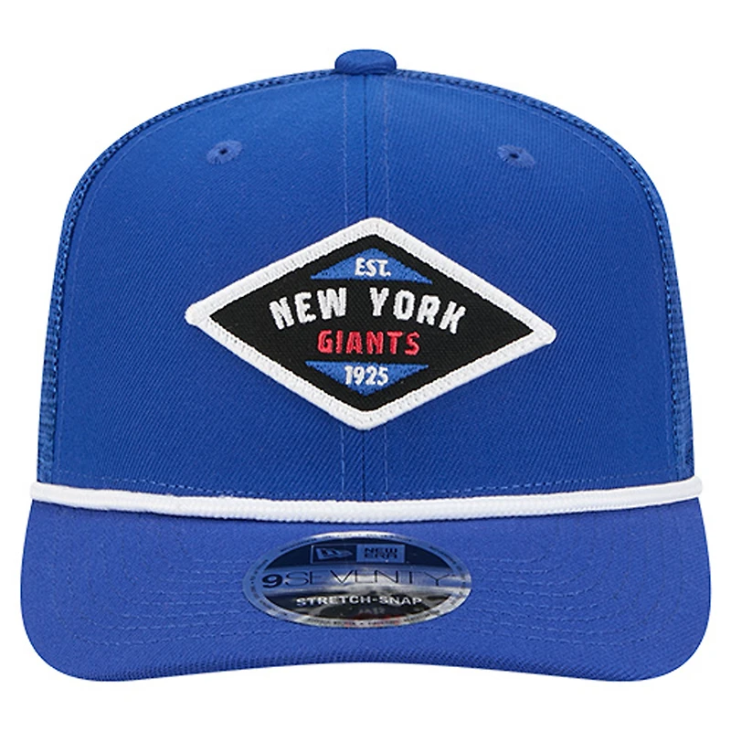 Men's New Era  Royal New York Giants Team 9SEVENTY Adjustable Hat