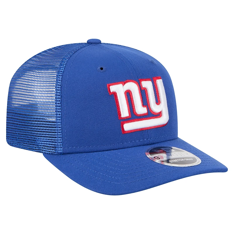 Casquette ajustable extensible à boutons-pression New Era Royal New York Giants Team Collection 9SEVENTY pour homme