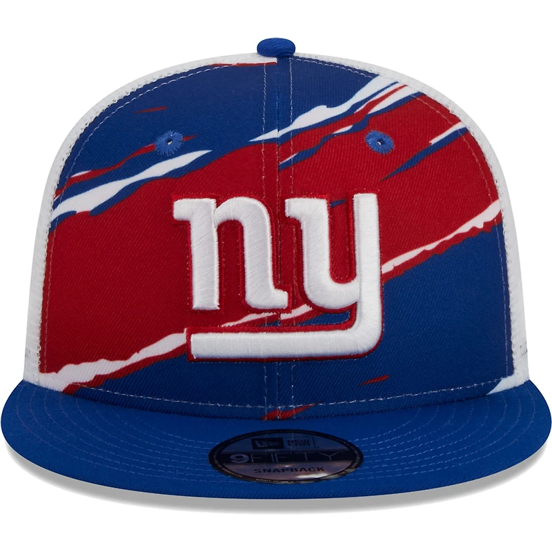 Casquette Snapback 9FIFTY Royal New York Giants Tear Trucker New Era pour homme