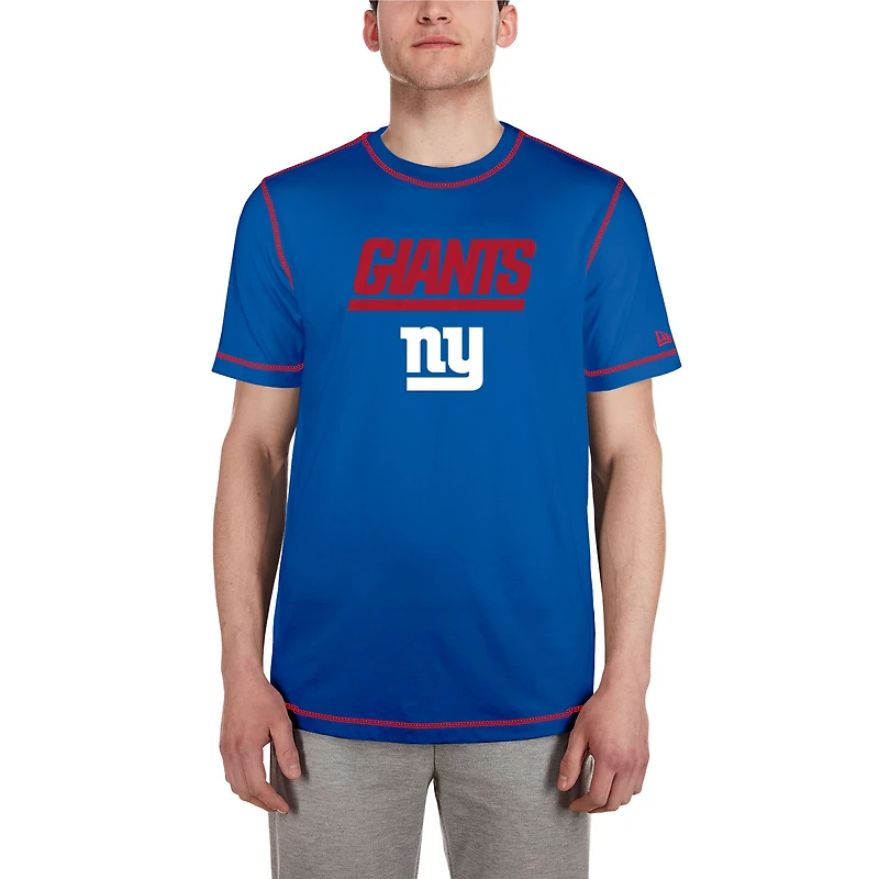 T-shirt à imprimé Third Down Puff des New York Giants Royal Era pour homme
