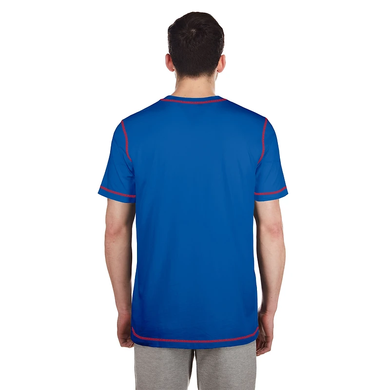 T-shirt à imprimé Third Down Puff des New York Giants Royal Era pour homme