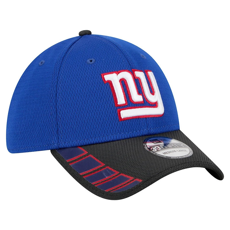 Casquette New Era Royal York Giants Visor Hit 39THIRTY Flex pour homme