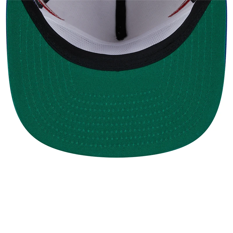 Men's New Era Stone/Royal New York Giants Athletic Golfer Snapback Hat